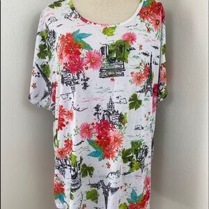 🆕 C.D. Daniels Paris Sparkles. Multi.Top. Sz 2X.